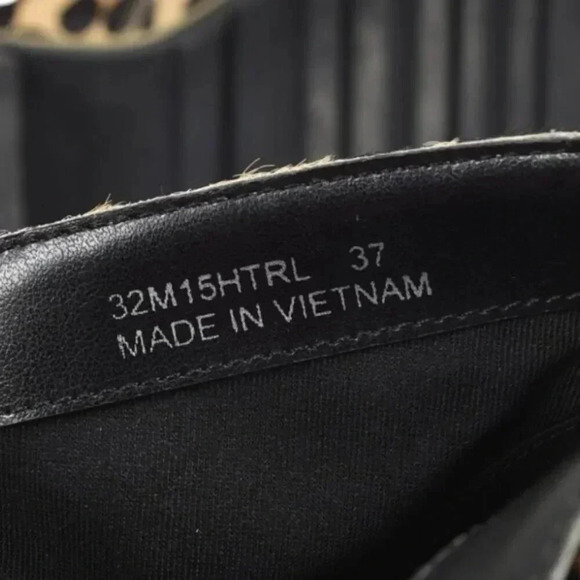 TopShop Chunky Heel Boots NWOT Calf Hair Leopard Brown Black Booties Size 37 - Picture 10 of 12